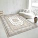Living Room Rug Large Size Gorgeous Gold Frame Design Bedroom Rug Plush Thickened Machine Washable Thickened Underlay Interior Decorative Rug_maomaolike.com