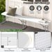 6 Feet Plastic Folding Bench Picnic Camping Dining Seat With Carrying Handle Accommodate 3 People & Non-slip Foot Pad Convenient Carrying Handle_maomaolike.com
