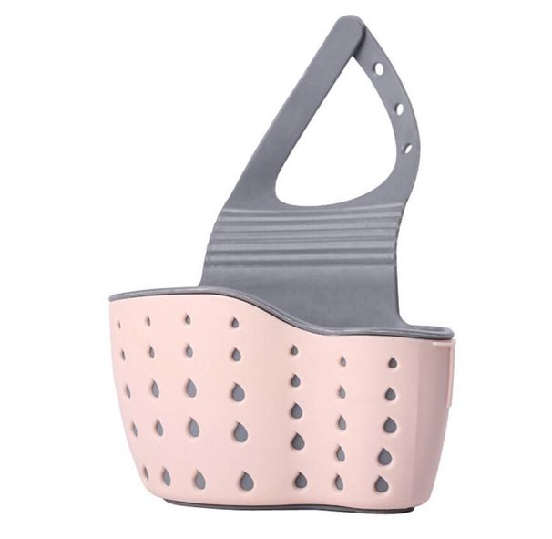 Sink Draining Hanging Bag Kitchen Storage Rack Adjustable Snap Button Faucet Sponge Double-Layer Draining Hanging Basket_maomaolike.com
