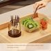 Vintage Fruit Fork Storage Can Stainless Steel Fruit Fork Fruit Spoon Dessert Fruit Signature Can_maomaolike.com