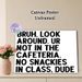 Classroom Rule Painting Poster, Bold Minimalist Typographic Poster, Humorous Clear Reminder Of No Snacks Allowed In Class, Ideal For Classroom_maomaolike.com