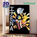 Anime Abstract Character Painting Poster, Vibrant Stylized Split Cartoon Figure Poster, Eye-catching Artistic Decor Ideal For Bedroom, Living Room And_maomaolike.com