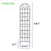 4 Pack Metal Garden Trellis 86.7" X 19.7" Rustproof Trellis For Climbing Plants Outdoor Flower Support Black_maomaolike.com