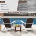 Patio Adirondack Chair With Rattan Padded Seat And Hidden Cupholder_maomaolike.com