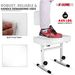 5 CORE Piano Bench Height Adjustable Keyboard Stool Stool Heavy Duty Thick Padded Cushioned Seat With Backrest - PNB B-REST WH_maomaolike.com