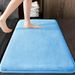 Water Absorbent Dirt Resistant Anti-Slip Mat Solid Color Coral Fleece Foot Mat Bathroom Floor Mat Bathroom Door Mat Home Decor Deko Arredamento_maomaolike.com
