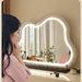 LED Lighted Makeup Home Desktop HD Vanity Table Large Ins Style Fill Light Mirror For Bedroom_maomaolike.com