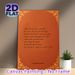 Inspirational Dostoevsky Quote Painting Poster, Vintage Warm Orange With Golden Ornate Border Poster, Thought-provoking Literary Wall Decor For Home_maomaolike.com