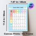 Salah Rakat Chart Painting Poster, Soft-colored Clear Layout Poster, Practical Guide To Track Salah Rakat Counts For Home Or Religious Study Spaces_maomaolike.com