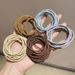 Unisex Bucket of 100 basic seamless hair extensions, threaded non-slip hair bands, high ponytail hair bands that do not damage your hair, rubber bands_maomaolike.com