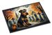 Airedale Terrier Spooky Halloween Doormat Front Door Mat Indoor Outdoor Rugs For Entryway, Non Slip Washable Low Pile, 24H X 36W_maomaolike.com