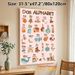 German Alphabet Painting Poster, Warm-toned Cute Illustrated Poster, Features German Letters With Corresponding Objects, A Practical Aid For German_maomaolike.com