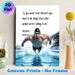 Swimming Motivational Quote Painting Poster, Vibrant Comic-style Dynamic Swimmer Splashing In Pool Poster, Inspirational Quote To Boost Motivation For_maomaolike.com