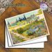 Garden Landscape Painting Poster, Vibrant Impressionist Lush Floral Garden With Winding Path Poster, Rich Color Palette Ideal For Living Room, Bedroom_maomaolike.com