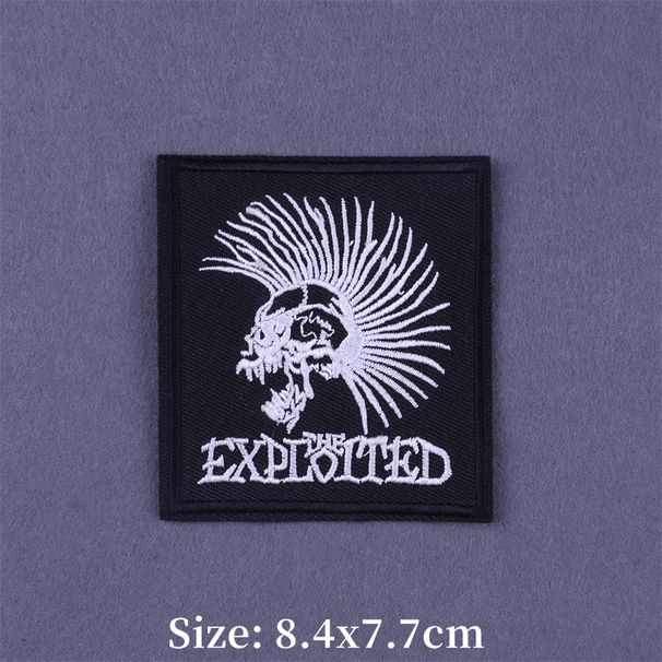 Punk Embroidered Iron On Patches On Clothes Thermoadhesive Hippie Rock Patch For Clothing DIY Embroidery Stickers Appliques_maomaolike.com