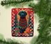 Labrador Retriever Holiday Christmas Porcelain Ornament Christmas Tree Hanging Decorations For Home Christmas Holiday, Rectangle, Gift, Multicolor_maomaolike.com