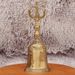 Brass Yin Yang Feng Shui Master Ritual Pronged Copper Ceremony Three Pure Ones Bell Metal Craft_maomaolike.com