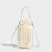 Niche Design Crossbody Bucket Simple Personality Single Shoulder Sweet Cool Style Bag Fashion Woven Beaded Handbag_maomaolike.com