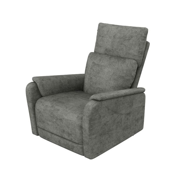 Power Recliner,Electric Glider Reclining Single Sofa Chair For Living Room (Dark Grey Fabric)_maomaolike.com