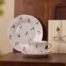 Creative Relief Rose Coffee Cup And Saucer Gift Box Set, Gift Ceramic Saucer, Large Capacity Water Cup, Ceramic Coffee Cup_maomaolike.com