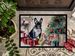 French Bulldog Cozy Christmas Doormat Front Door Mat Indoor Outdoor Rugs For Entryway, Non Slip Washable Low Pile, 24H X 36W_maomaolike.com