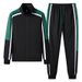 Men's Clothing Spring and Autumn Men's New Casual Sports Suit Youth Fashion Stand Collar Cardigan Two piece Jacket Men_maomaolike.com