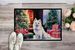 Japanese Spitz Cozy Christmas Doormat Front Door Mat Indoor Outdoor Rugs For Entryway, Non Slip Washable Low Pile, 24H X 36W_maomaolike.com