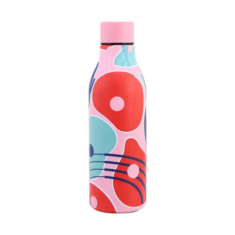 Geometric Patterns Coating 550ml Water Vacuum Bottle_maomaolike.com