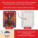 Borzoi Russian Wolfhound Holiday Christmas Porcelain Ornament Christmas Tree Hanging Decorations For Home Christmas Holiday, Rectangle, Gift, Multicolor_maomaolike.com