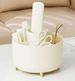 1 Piece 360 Degree Rotating Cosmetic Storage Box, Stylish ABS Plastic Bedroom, Vanity And Bathroom Storage, Hanging Jewelry_maomaolike.com