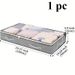 Under-Bed Storage Box With Flip-Top Lid - Durable Non-Woven Fabric Organizer Bedding, Multi-Purpose Space-Saving Design, Bedroom Organizers Storage_maomaolike.com
