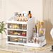 New High-grade Cosmetics Storage Box Dressing Table Skin Care Products Storage Rack Dormitory Desktop Drawer_maomaolike.com