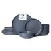 12-Piece Stoneware Dinner Plates Bowls Sets | Microwave & Dishwasher Safe | Non-Toxic Dinner Plates Bowls Set | Stackable Matte Glaze Kitchenware For 4_maomaolike.com