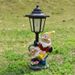 New Outdoor Solar Animal Decor Light, Hexagonal Resin Garden Figurine, Weatherproof Sensor Night Light, Universal For Garden, Lawn, Park And Ranch_maomaolike.com