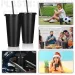 5pcs 24oz PP Colorful Straw Large Capacity Milk Tea Cup For Iced Coffee Cold Drinks Travel Office Party_maomaolike.com