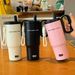 Light Luxury Twilight Insulation Cup Large Capacity Water Cup 316 Stainless Steel Straw Cup Car Ice Cup High-end Cup_maomaolike.com