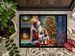 Cavalier Spaniel And Santa Claus Doormat Front Door Mat Indoor Outdoor Rugs For Entryway, Non Slip Washable Low Pile, 24H X 36W_maomaolike.com
