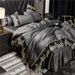 2026 New Summer European Style Lace Skirt Four-Piece Set Ice Duvet Cover Silk Nude Sleep Smooth Bed Sheet 1.8m Bedding_maomaolike.com