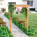 Wooden Arbor, Wedding Arch For Ceremony, Wood Trellis For Plant Climbing, Christmas Decor Pergola For Garden Backyard_maomaolike.com