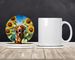 Chesapeake Bay Retriever In Sunflowers Large Sandstone Coasters Pack Of 4 Absorbent Round Coasters Decor Gifts For Men Or Women, 4 In, Multicolor_maomaolike.com