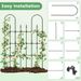 58 X 73 Inch Outdoor Garden Rose Arch Trellis For Climbing Plants_maomaolike.com