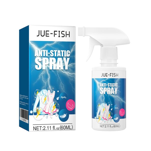 Jue-Fish Antistatic Spray, Household Clothing Quilts Remove Static Electricity Long-Lasting Down Jacket Hair Spray_maomaolike.com