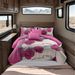 9 Piece Soft All-Season Washed Microfiber Cover Set , Queen/King/Calking Bedding Set With Pillowcases,Bedspread Print Curtains & Solid Curtains,Print, Moisture-Wicking, Soft ,Cooling, Easy Care_maomaolike.com