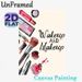 Makeup Themed Painting Poster, Watercolor Style Cosmetic Items & Typography Poster, Stylish Decorative Piece Ideal For Dressing Room, Vanity Area_maomaolike.com