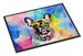 French Bulldog Hippie Dawg Doormat Front Door Mat Indoor Outdoor Rugs For Entryway, Non Slip Washable Low Pile, 24H X 36W_maomaolike.com