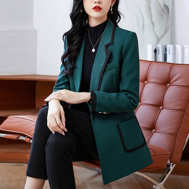 Women's Clothing slim-fit elegant commuter casual all-match small top suit_maomaolike.com