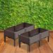 SOGA 2X 80cm Raised Planter Box Vegetable Herb Flower Outdoor Plastic Plants Garden Bed With Legs_maomaolike.com
