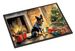 Australian Cattle Dog Cozy Christmas Doormat Front Door Mat Indoor Outdoor Rugs For Entryway, Non Slip Washable Low Pile, 24H X 36W_maomaolike.com