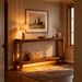 Solid Wood Console Table, 2-Tier Farmhouse Entryway Table With Storage_maomaolike.com