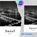 Seoul Night Cityscape Painting Poster, Monochrome Urban River & Bridge Skyline Poster, Stylish City Night View Decor Suitable For Living Room, Office_maomaolike.com
